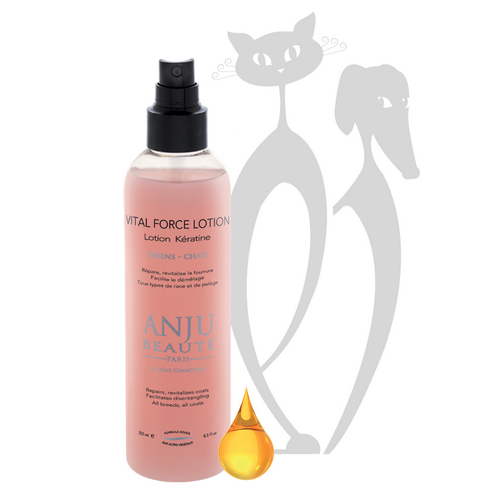 ANJU VITAL FORCE, purškiamas losjonas nusausintam kailiui šunims ir katėms