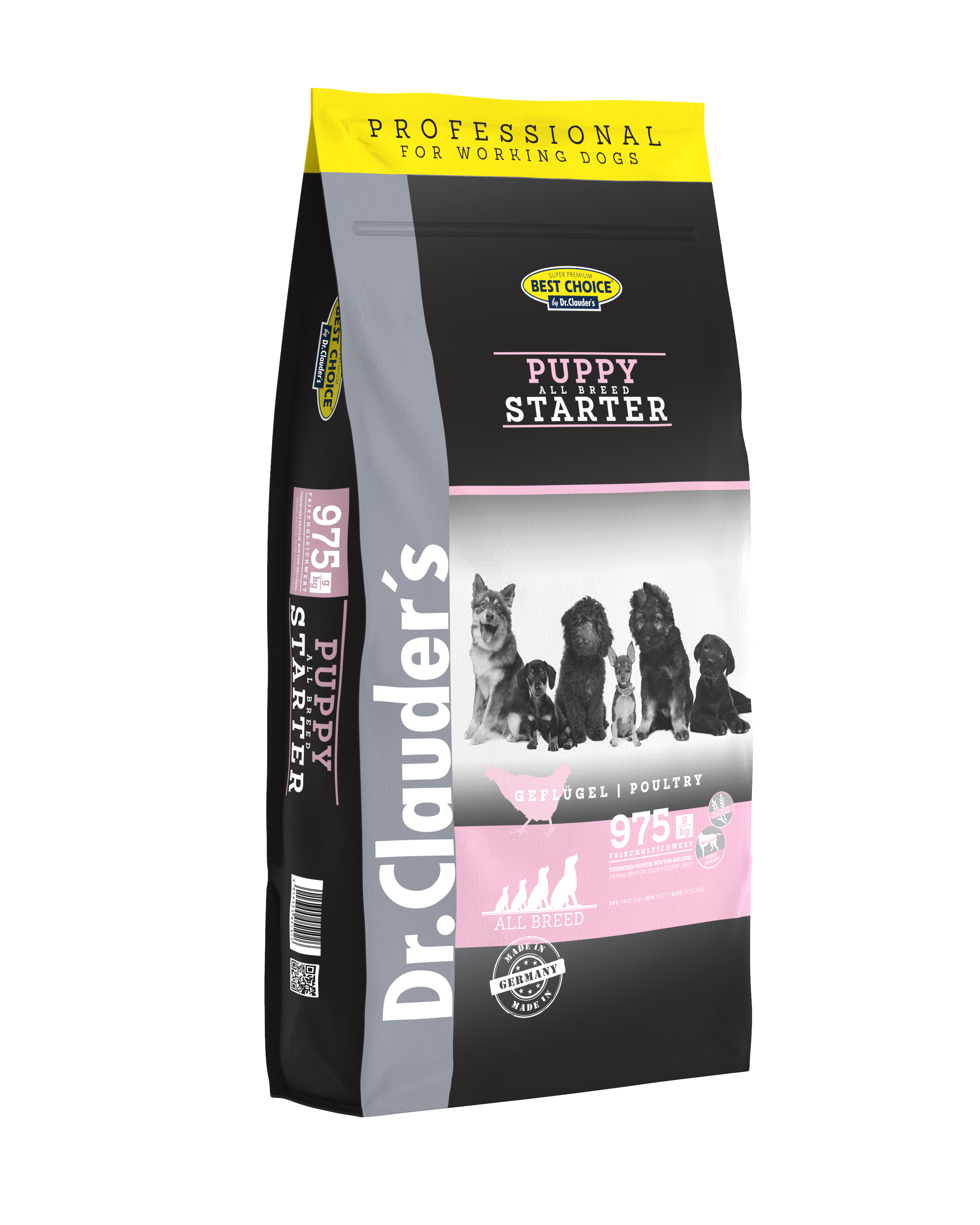 DR. CLAUDER'S PUPPY subalansuotas sausas maistas mažiems šuniukams 20kg