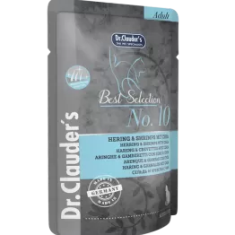 DR. CLAUDER'S drėgnas maistas katėms su silke, krevetėmis ir chia sėklomis 85g