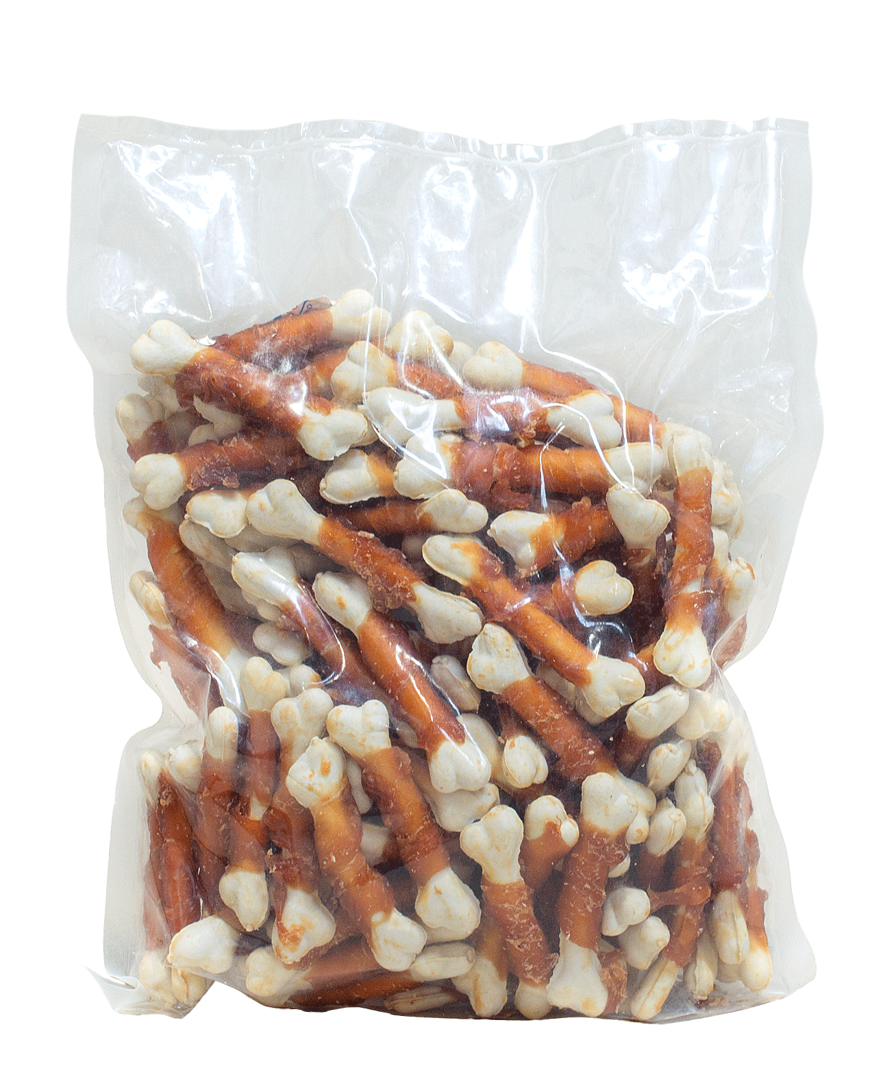 Kalcio kauliukas apvyniotas vištiena, skanėstas šunims