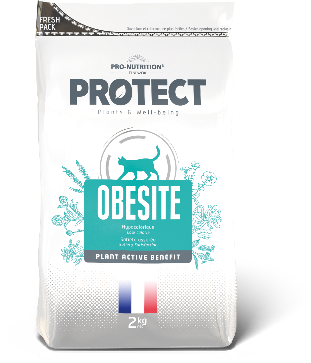 PRO-NUTRITION PROTECT OBESITE, subalansutas dietinis pašaras viršsvorio turinčioms katėms 2kg