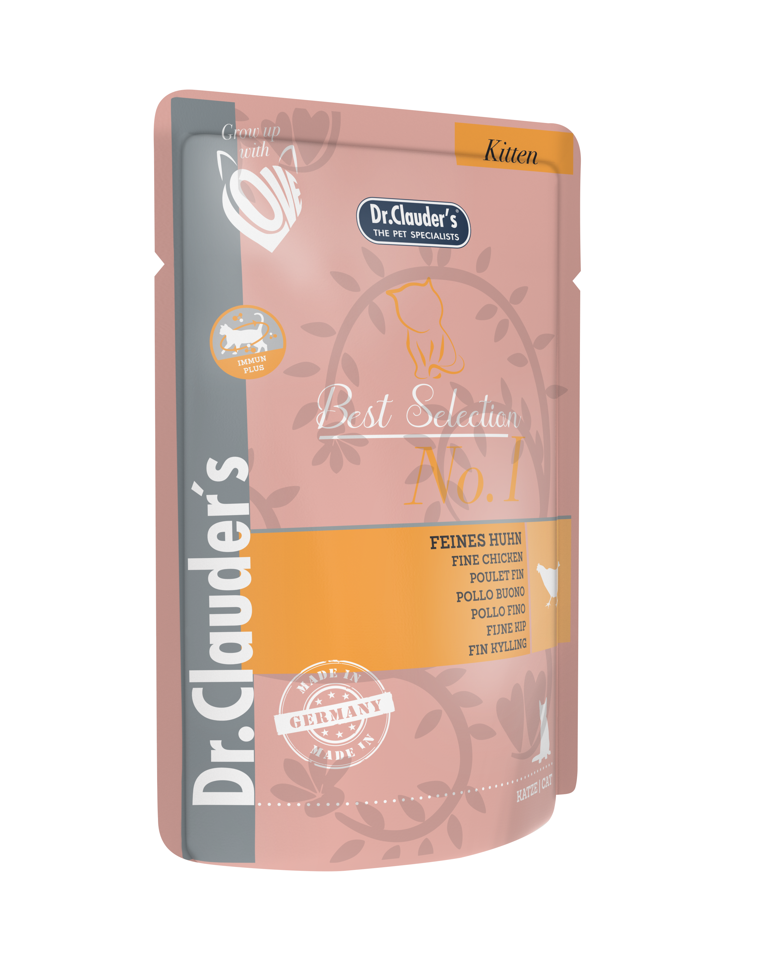 DR.CLAUDER‘S BEST SELECTION KITTEN, drėgnas maistas su vištiena kačiukams 85 g