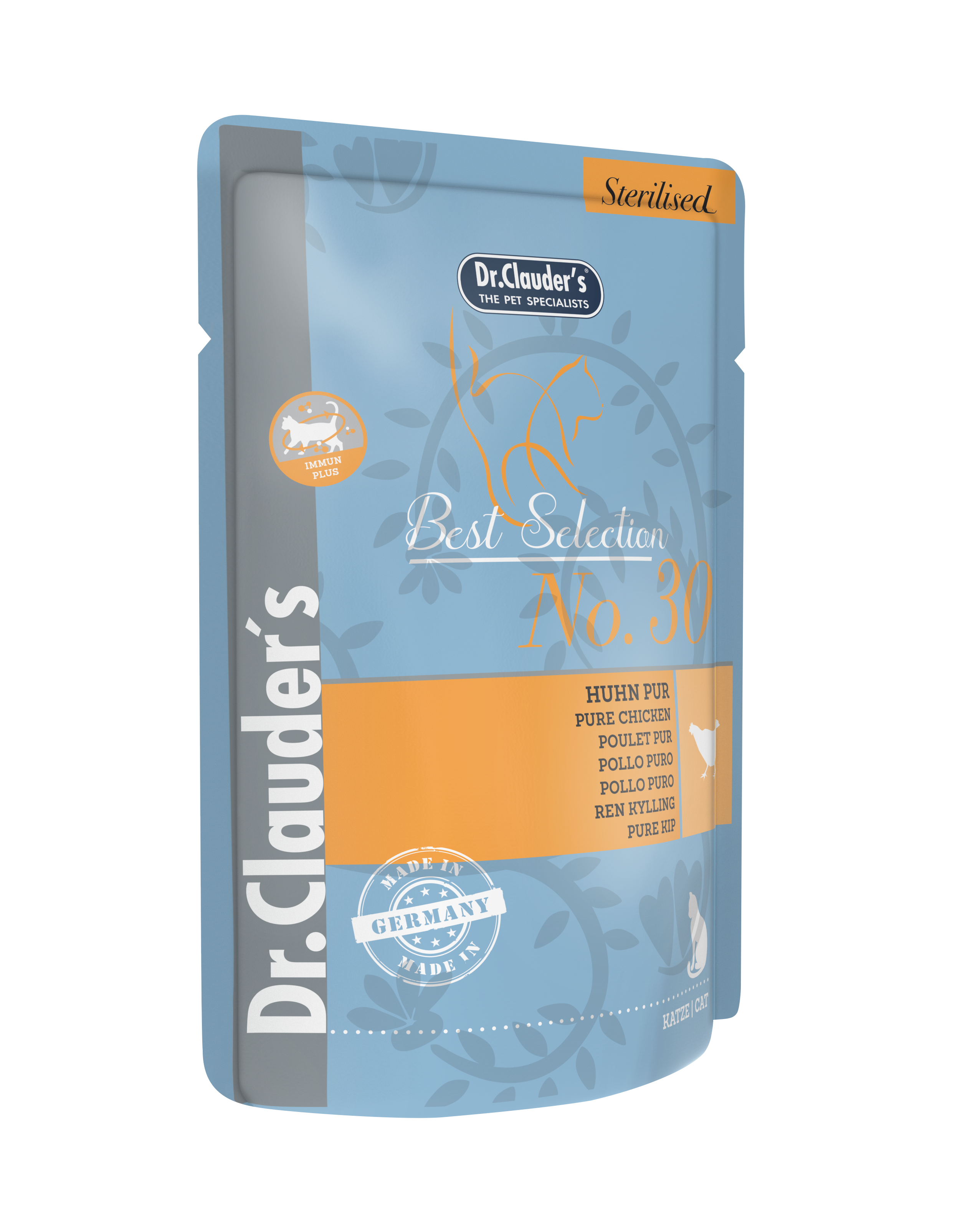 DR.CLAUDER‘S BEST SELECTION, drėgnas maistas sterilizuotoms katėms su vištiena