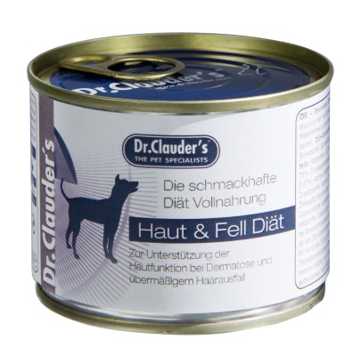 DR. CLAUDER'S FSD FUR&SKIN, specializuoti konservai odos problemų turintiems šunims, 200g