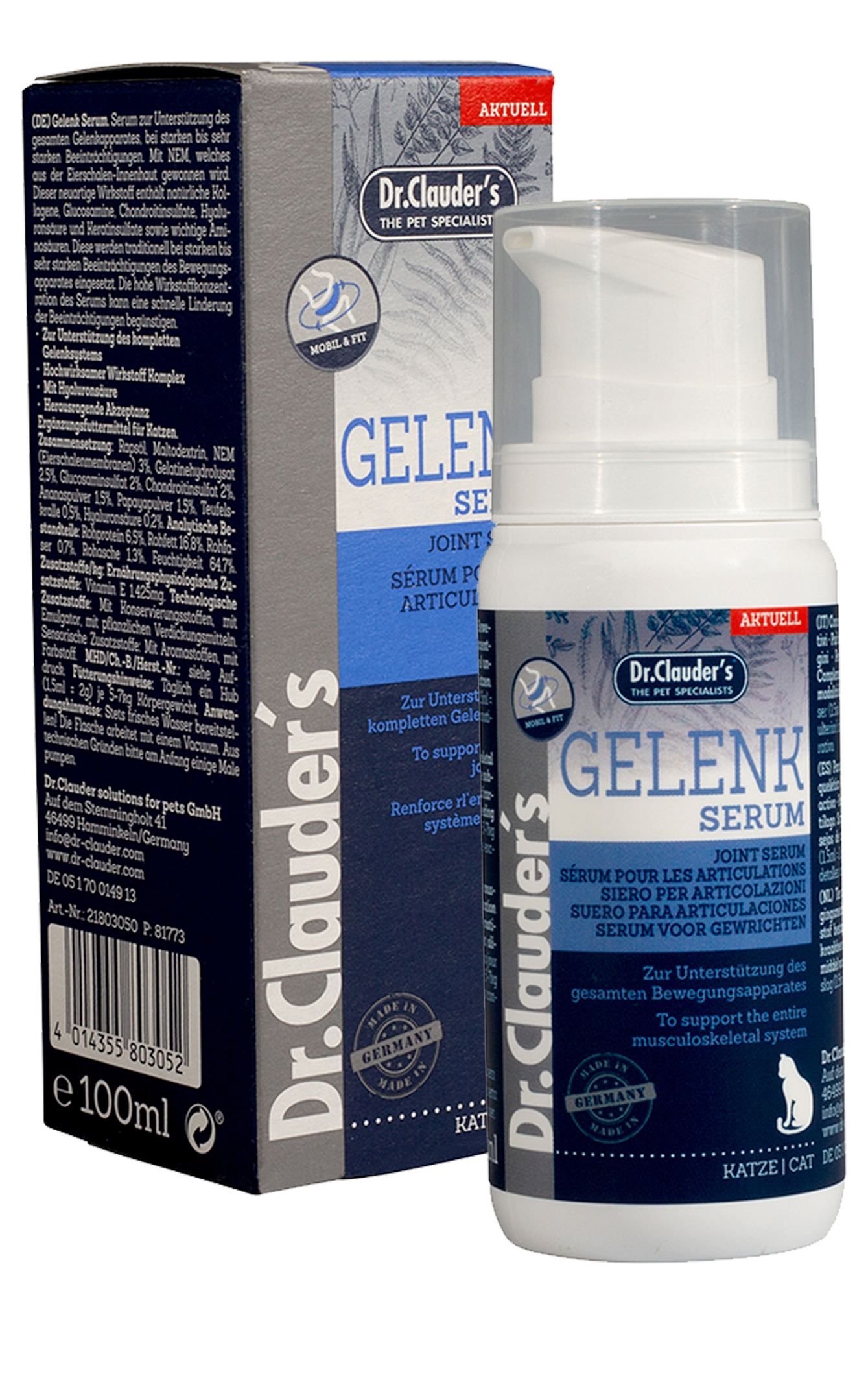 Dr. Clauder's Mobil and Fit serumas kačių sąnariams