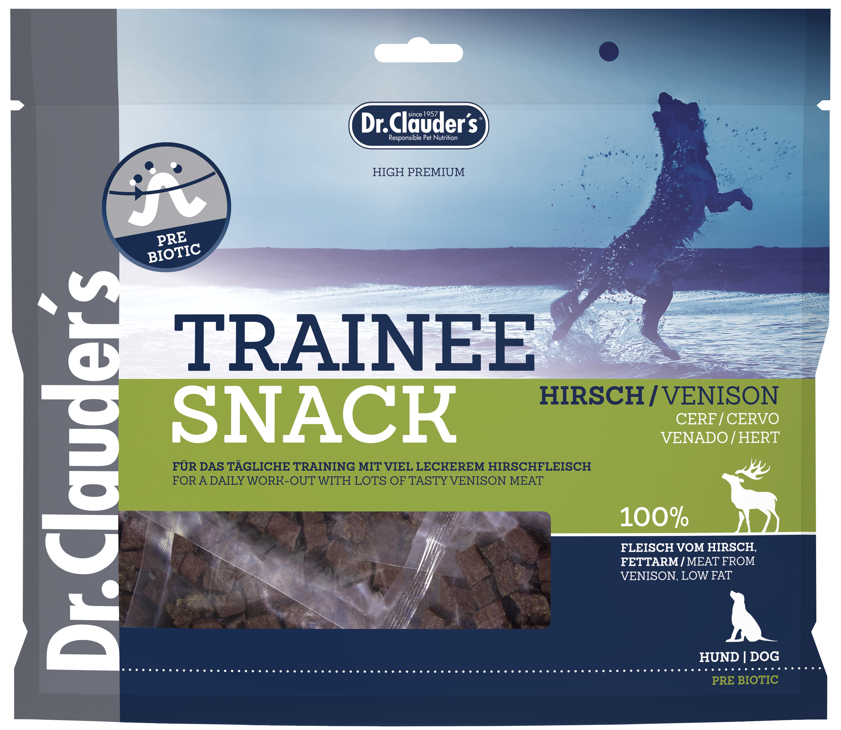 Dr. Clauder’s Trainee Snack šunims su elniena 500g